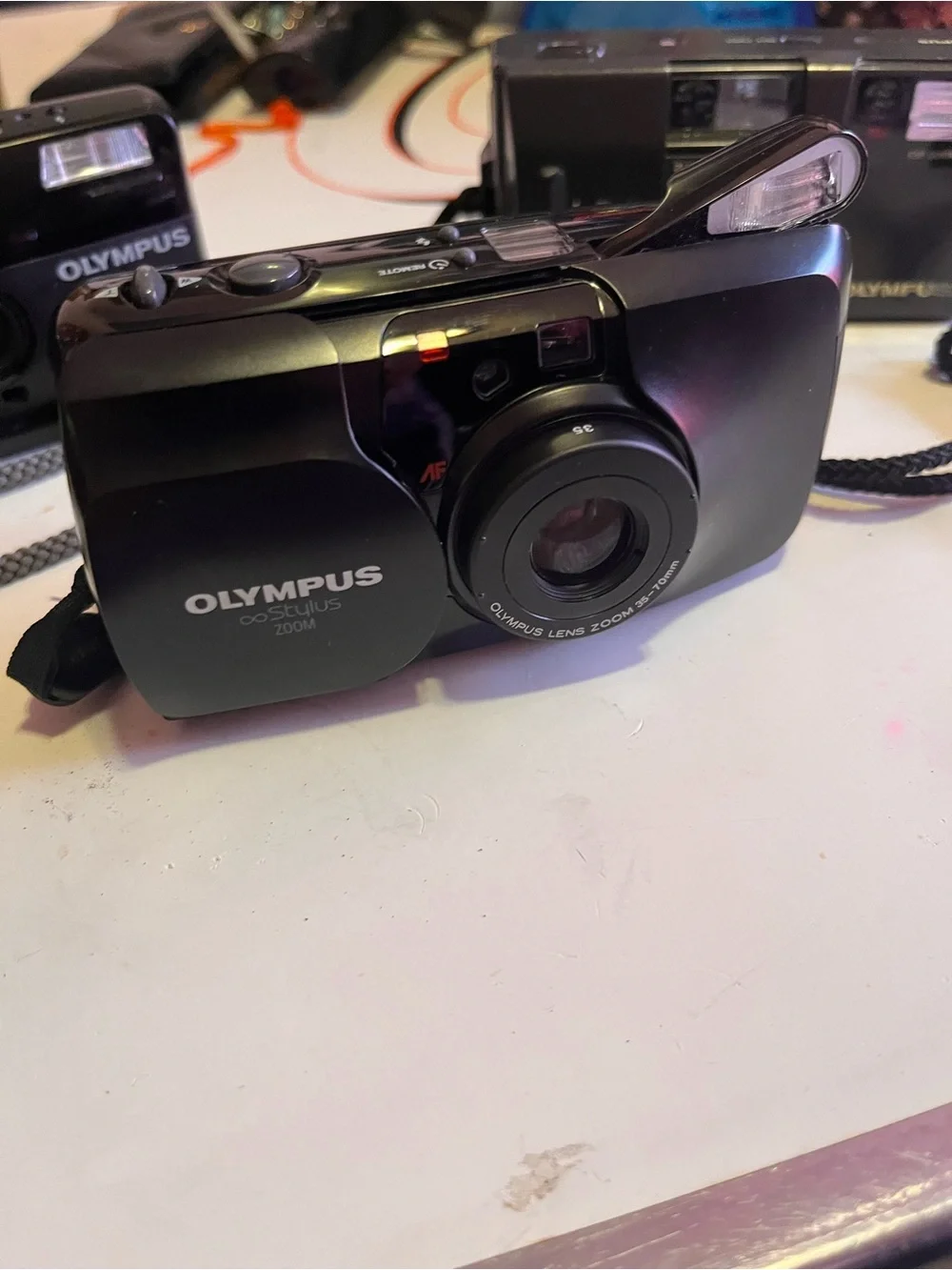 VTG Olympus stylus zoom infinity zuiko 35mm camera infinity HiLite bundle w/film